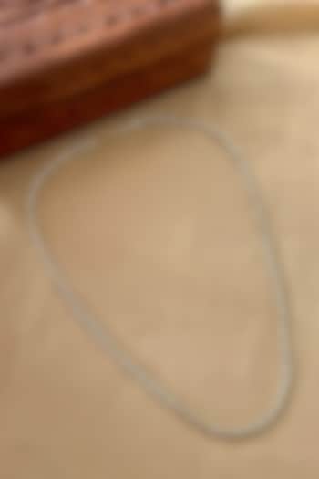 Gold Finish Kundan Polki Long Necklace by Saga Jewels at Pernia's Pop Up Shop