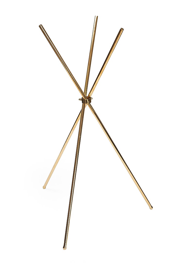 Gold Stainless Steel Handcrafted Ice Bucket Stand by SAGE KONCPT at Pernia's Pop Up Shop