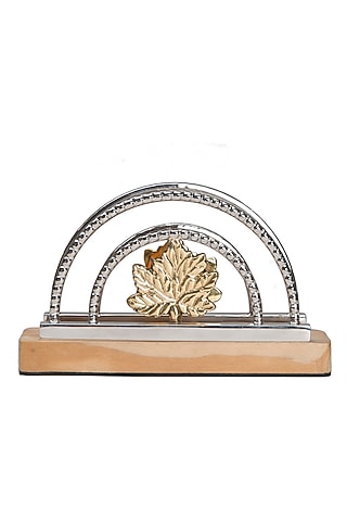 Silver Stainless Steel Handcrafted Tissue Stand by SAGE KONCPT