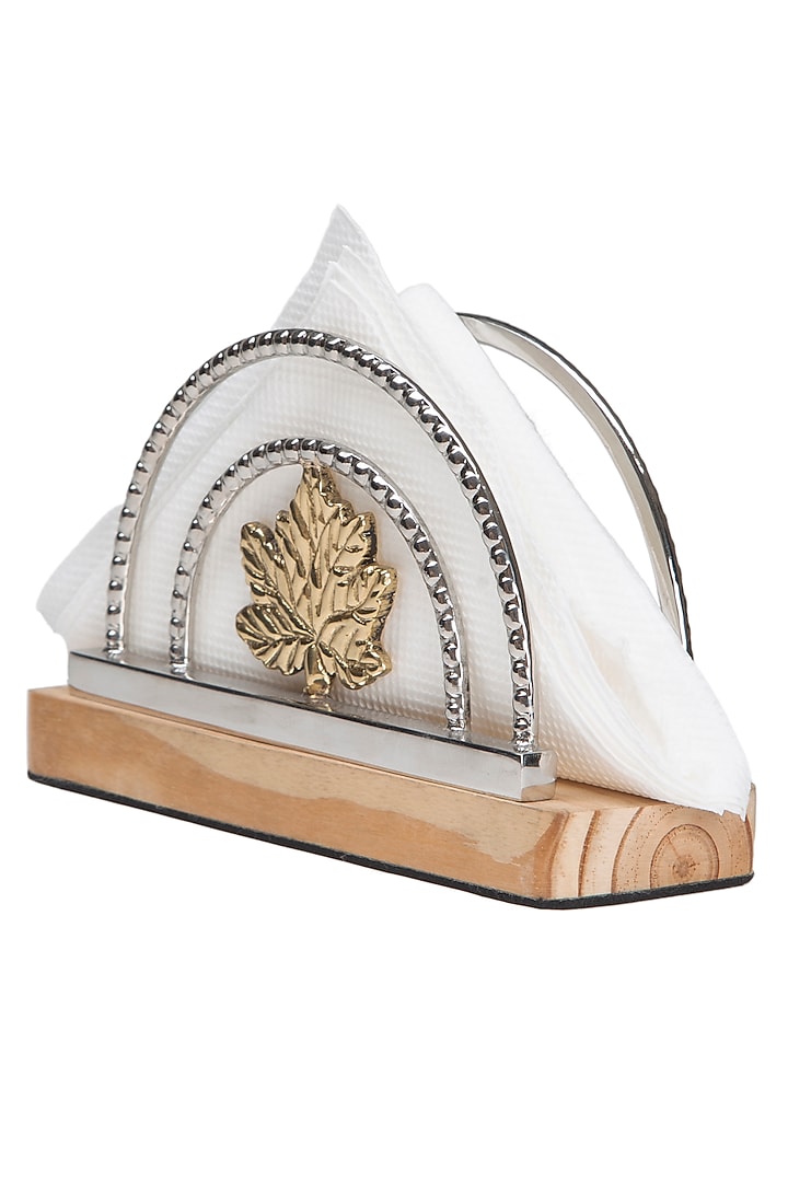 Silver Stainless Steel Handcrafted Tissue Stand by SAGE KONCPT at Pernia's Pop Up Shop