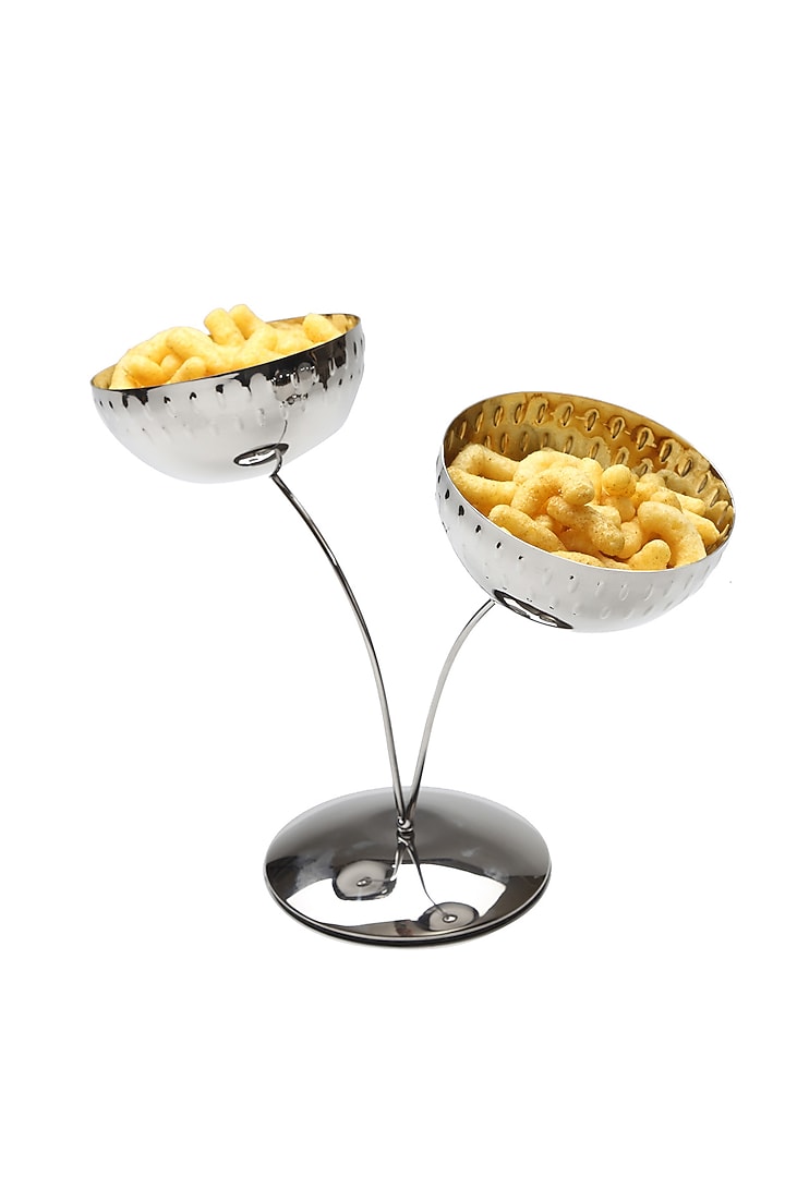Silver Stainless Steel Handcrafted Nut Bowls by SAGE KONCPT at Pernia's Pop Up Shop