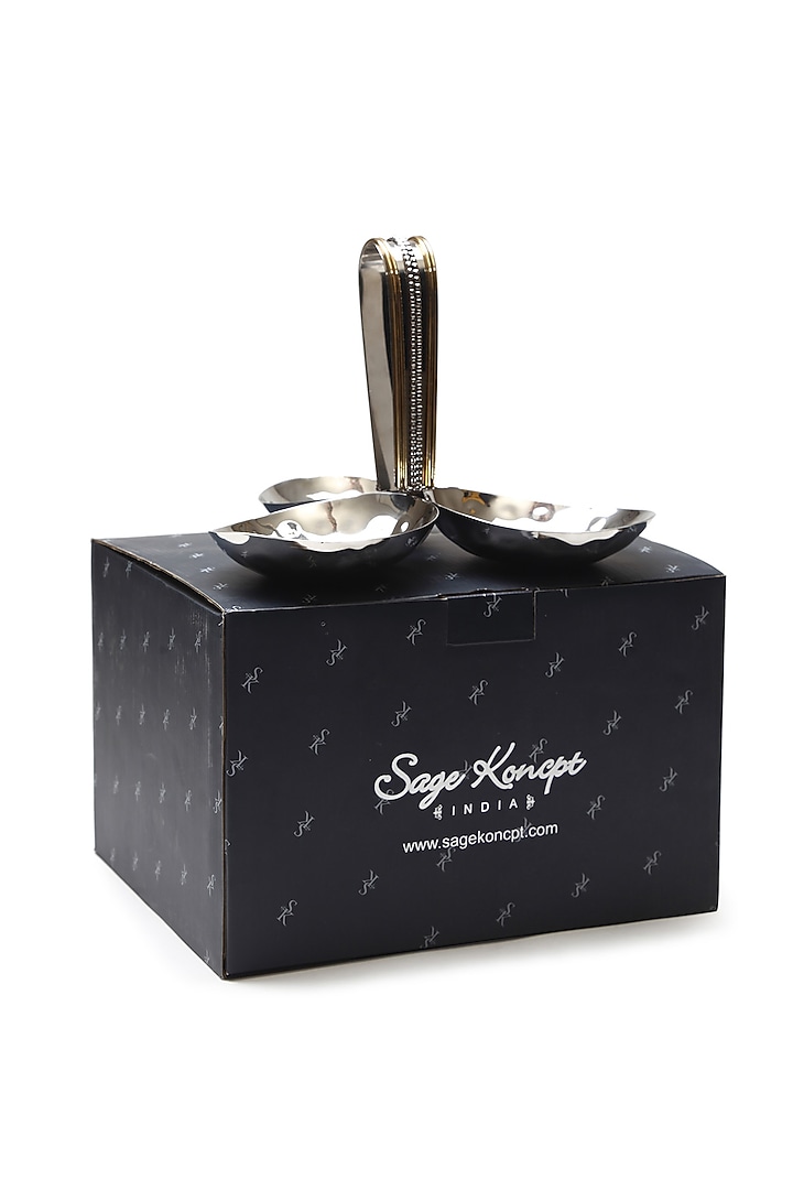 Silver Stainless Steel Handcrafted Nut Bowls by SAGE KONCPT at Pernia's Pop Up Shop