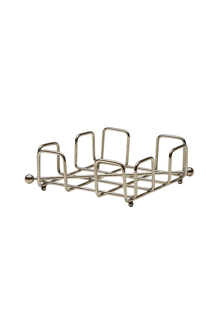 Silver Stainless steel Handcrafted Tissue Holder by SAGE KONCPT at Pernia's Pop Up Shop