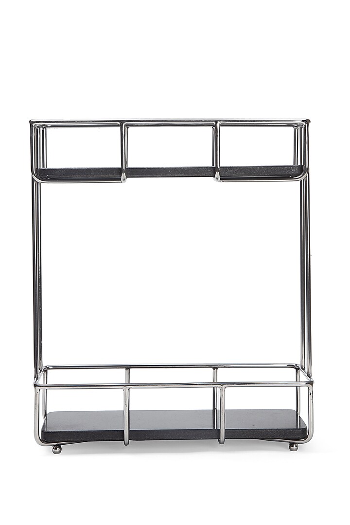 Gold Stainless Steel Handcrafted Marble Stand by SAGE KONCPT at Pernia's Pop Up Shop