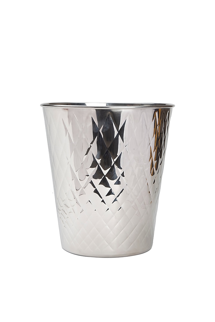 Silver Stainless Steel Handcrafted Champagne Bucket by SAGE KONCPT