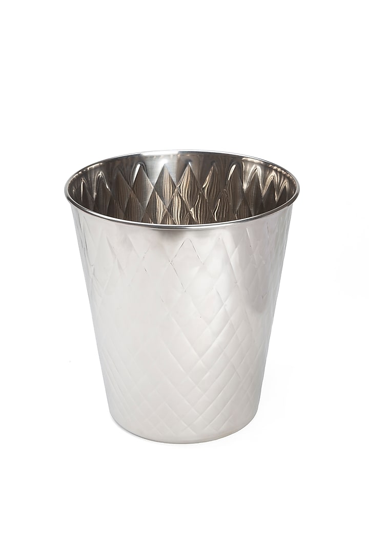 Silver Stainless Steel Handcrafted Champagne Bucket by SAGE KONCPT at Pernia's Pop Up Shop