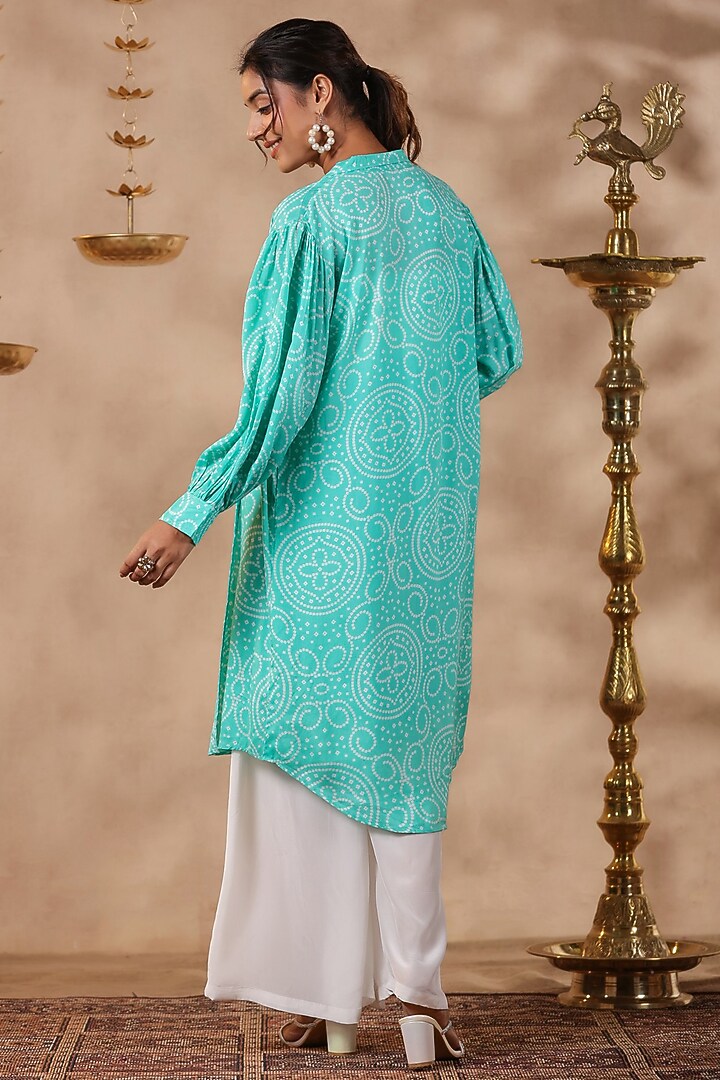 White Natural Crepe Pant Set by SAMAAYA JAIPUR at Pernia's Pop Up Shop
