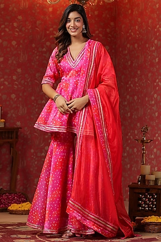 Plus size hot sale sharara suits