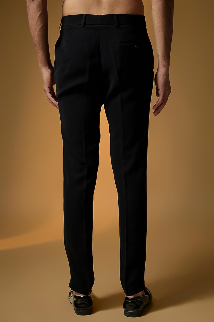 Black Cotton Pants by SANJANA REDDY MEN at Pernia's Pop Up Shop