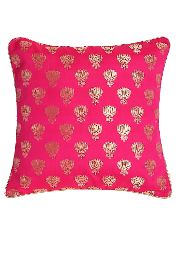 Magenta & Gold Cushion Cover (Set of 2) by Saka Designs - Home at Pernia's Pop Up Shop