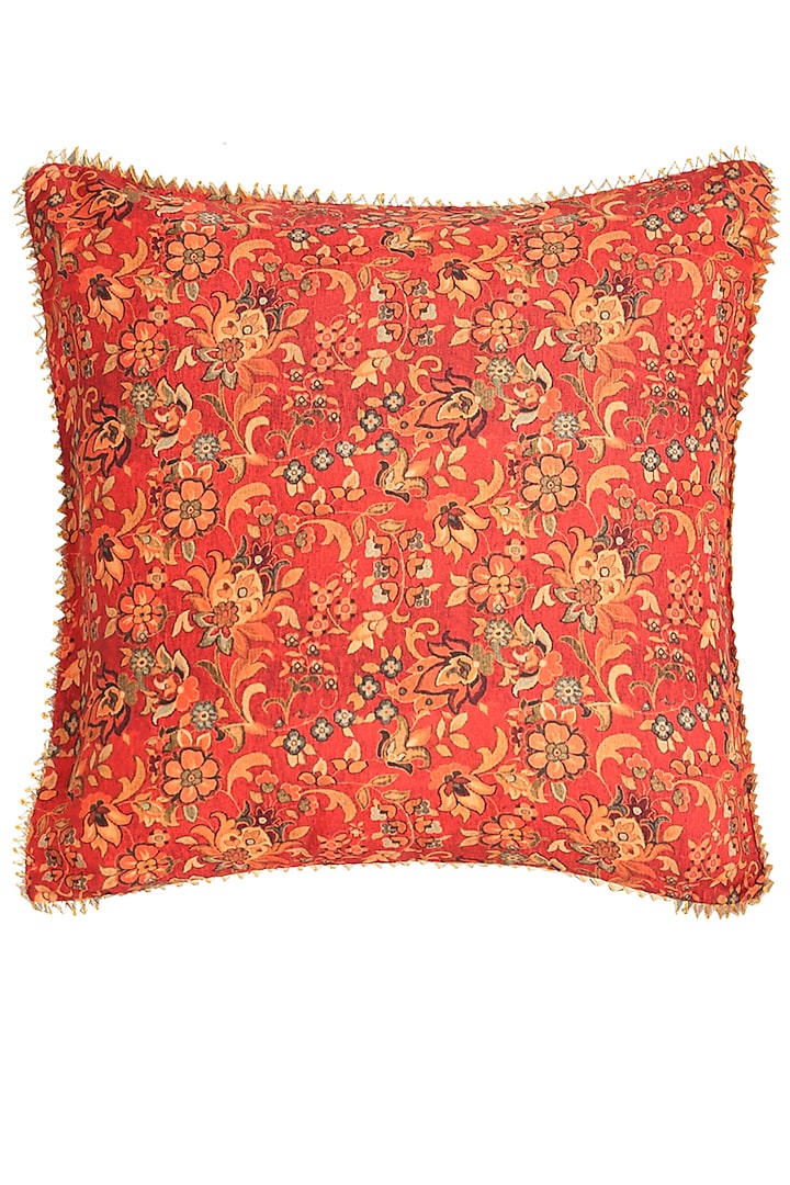 Vibrant Orange Cushion Cover (Set of 2) by Saka Designs - Home at Pernia's Pop Up Shop