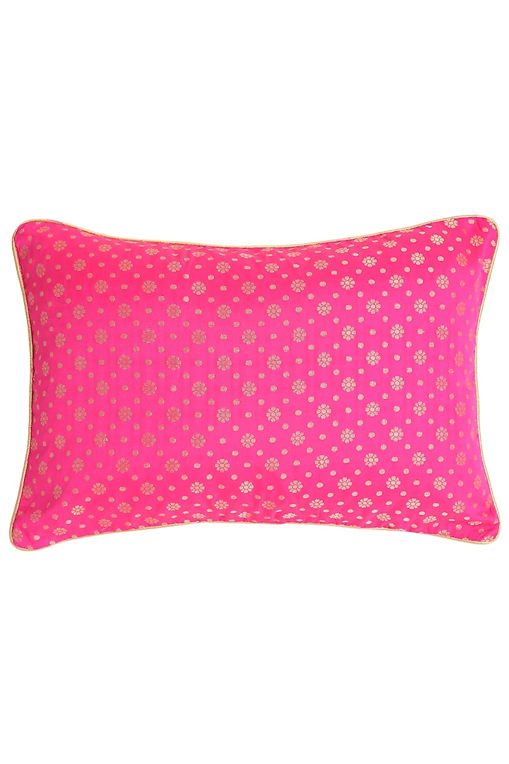 Magenta Jacquard Cushion Cover (Set of 2) by Saka Designs - Home at Pernia's Pop Up Shop