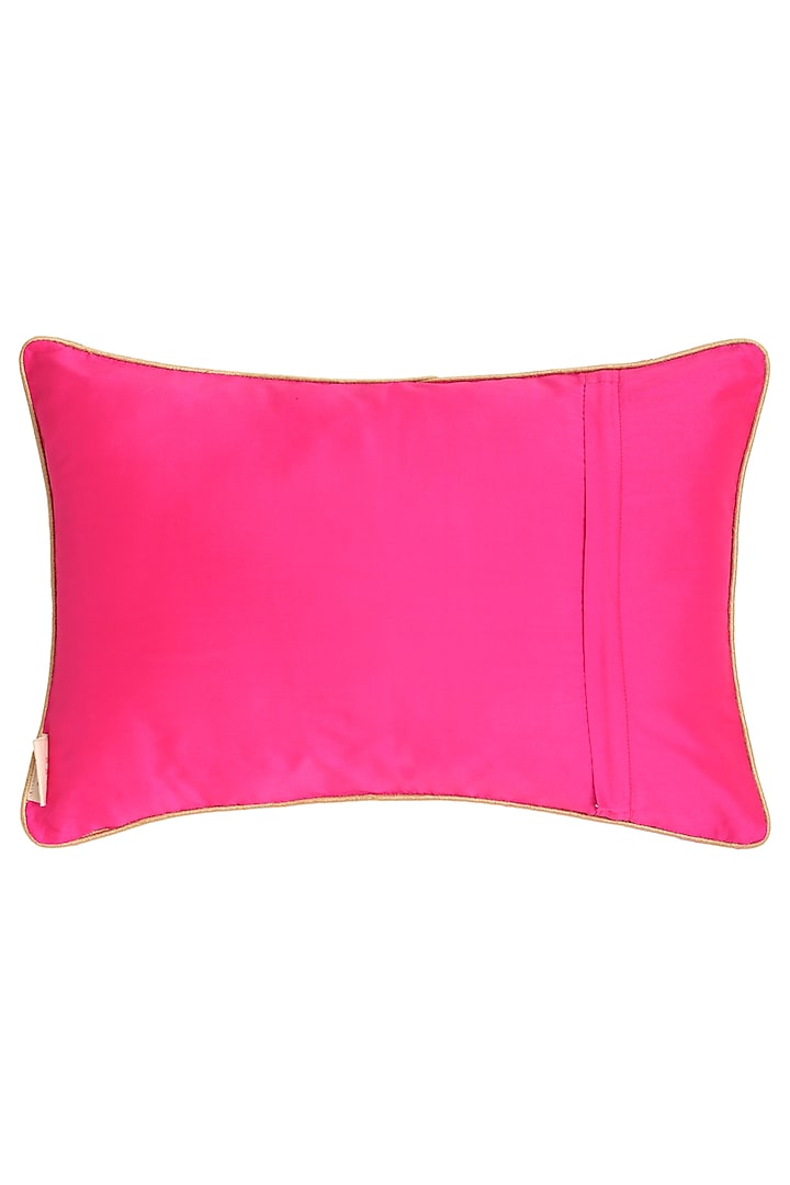 Magenta Jacquard Cushion Cover (Set of 2) by Saka Designs - Home at Pernia's Pop Up Shop