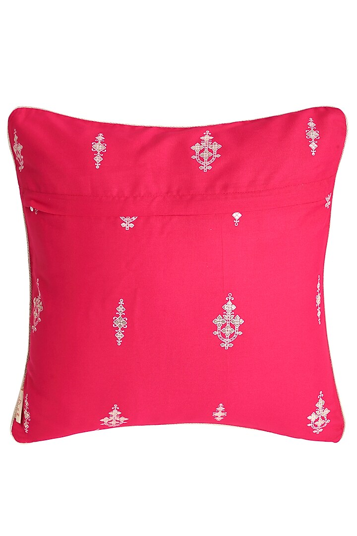 Magenta Motif Cushion Cover (Set of 2) by Saka Designs - Home at Pernia's Pop Up Shop
