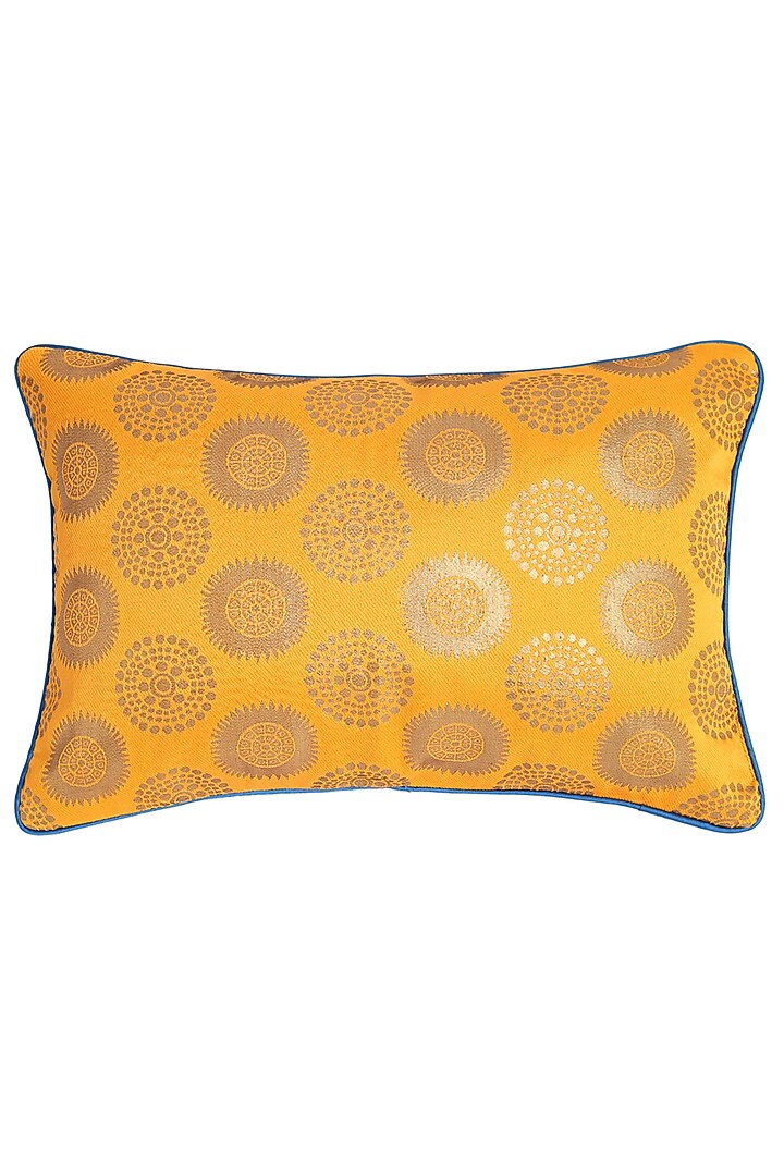 Yellow & Gold Motif Cushion Cover (Set of 2) by Saka Designs - Home at Pernia's Pop Up Shop