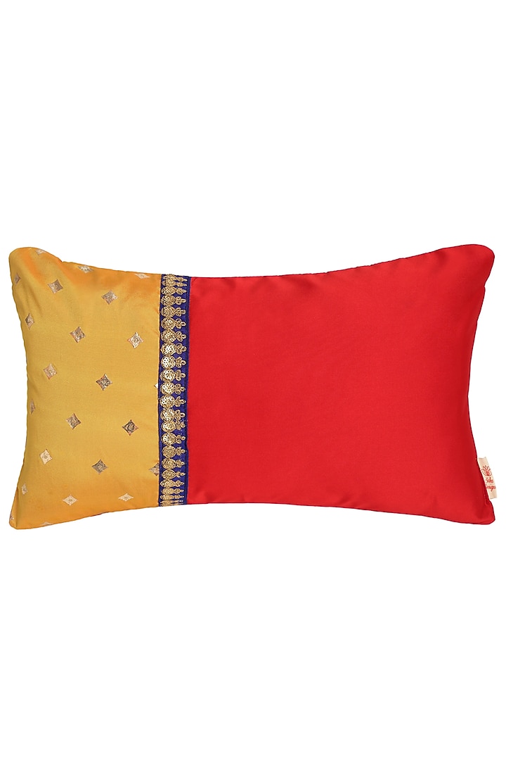 Red & Mustard Cushion Covers (Set of 2) by Saka Designs - Home at Pernia's Pop Up Shop