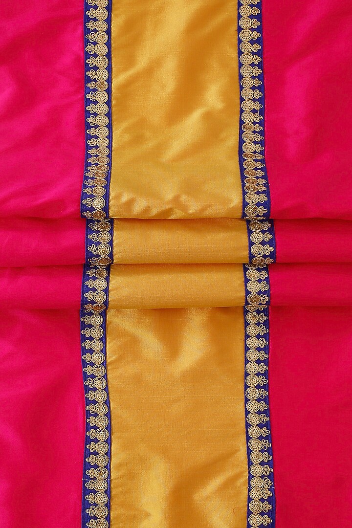 Magenta & Orange Silk Blend Table Runner by Saka Designs - Home at Pernia's Pop Up Shop