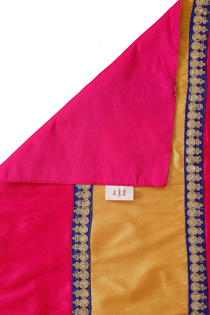 Magenta & Orange Silk Blend Table Runner by Saka Designs - Home at Pernia's Pop Up Shop