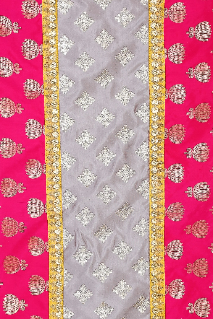 Grey & Magenta Silk Blend Table Runner by Saka Designs - Home at Pernia's Pop Up Shop