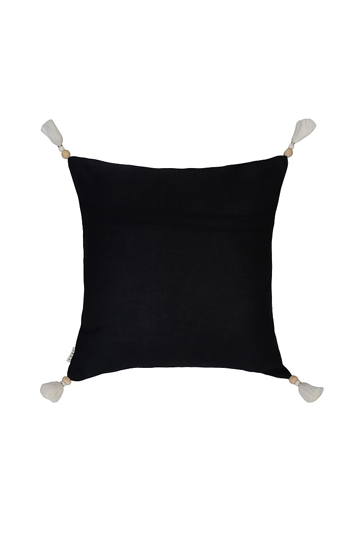 Black Ethnic Motif Cotton Cushion Covers (Set of 2) by Saka Designs - Home at Pernia's Pop Up Shop