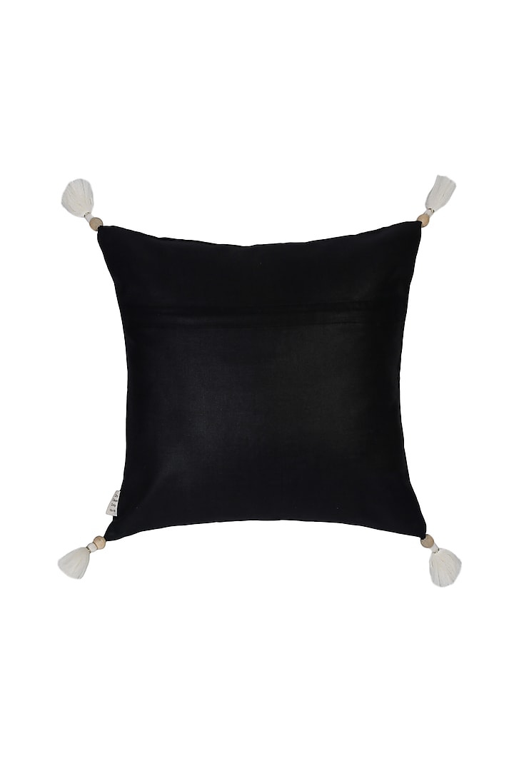 Black Ethnic Motif Cotton Cushion Covers (Set of 2) by Saka Designs - Home at Pernia's Pop Up Shop