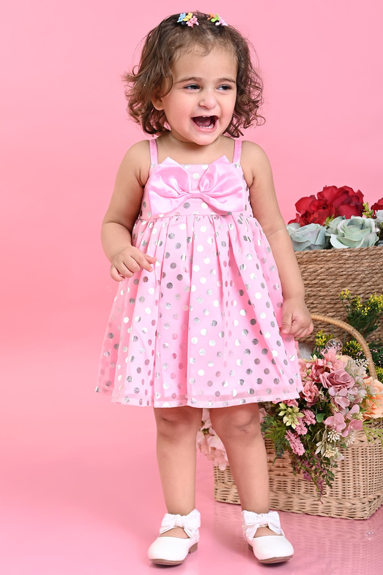 Pink Polka Dot Tutu | Toddler Easter Dress (Size: 3 Years)