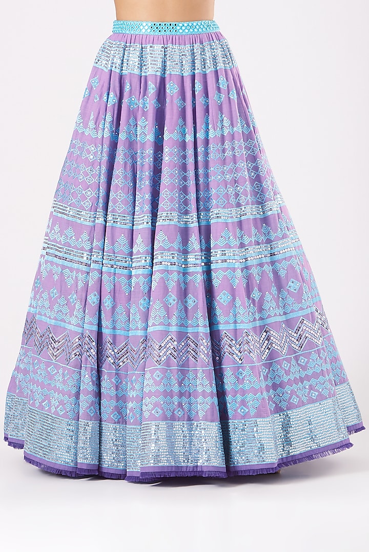 Bridal Lehenga Blouse for Aakriti – Lavender, The Boutique