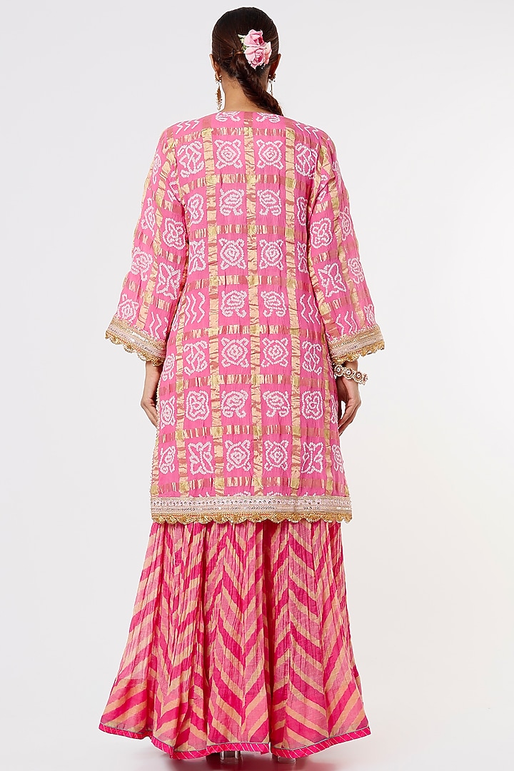 Blush Pink Printed Wedding Lehenga Set by Sangeeta Kilachand at Pernia's Pop Up Shop