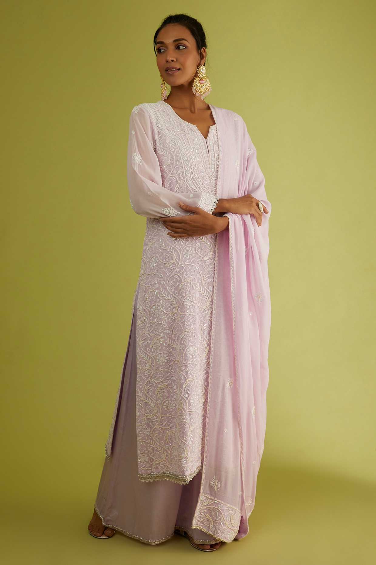 Buy Craftsvilla Women's Georgette Gota Patti Designer Red Saree with Blouse  Piece at Amazon.in
