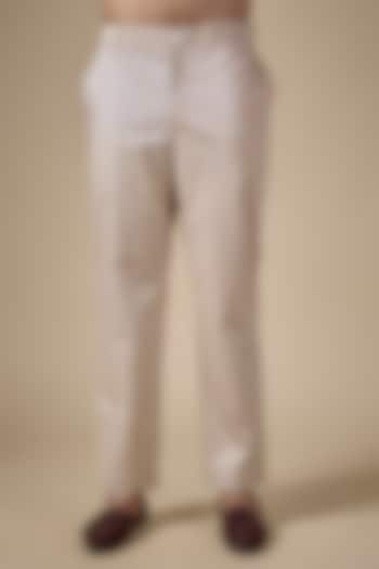 Blush Pink Suiting Pants by Sahil Kochhar Men at Pernia's Pop Up Shop