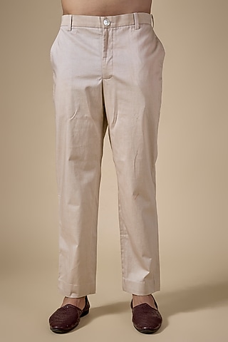 Blush Pink Suiting Pants by Sahil Kochhar Men