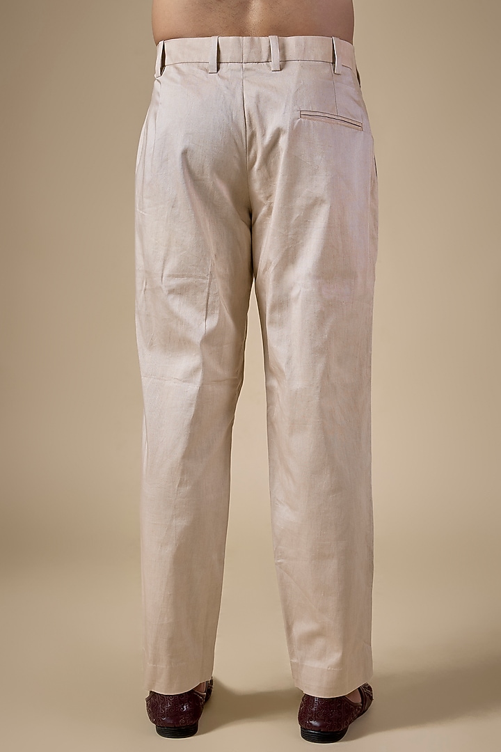 Blush Pink Suiting Pants by Sahil Kochhar Men at Pernia's Pop Up Shop