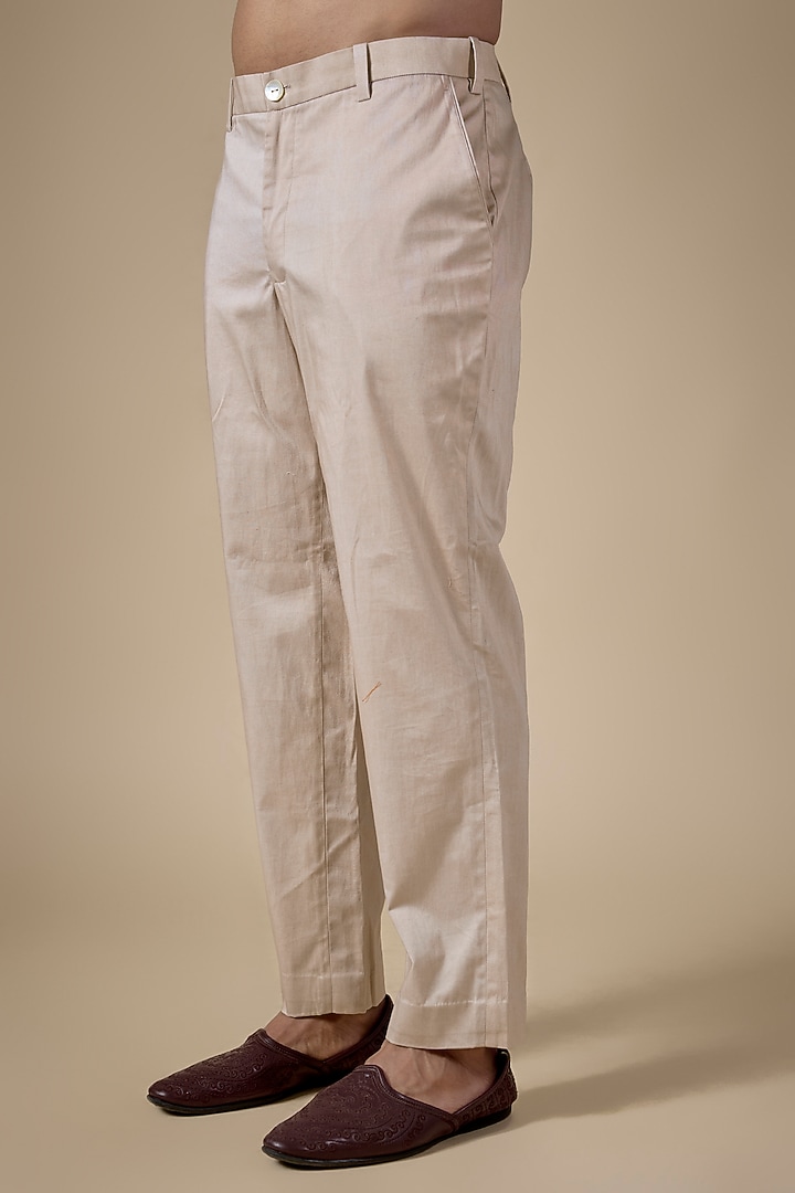 Blush Pink Suiting Pants by Sahil Kochhar Men at Pernia's Pop Up Shop