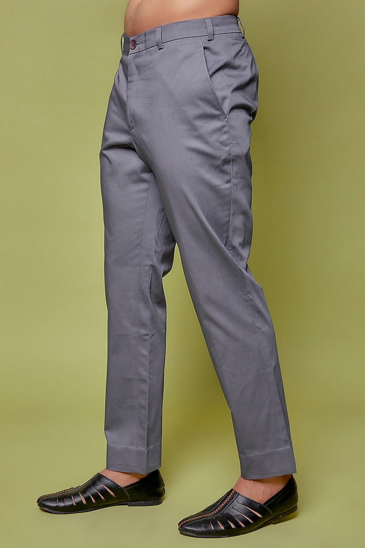 Grey Matka Silk Embroidered Groom Bandhgala Set by Sahil Kochhar Men at Pernia's Pop Up Shop