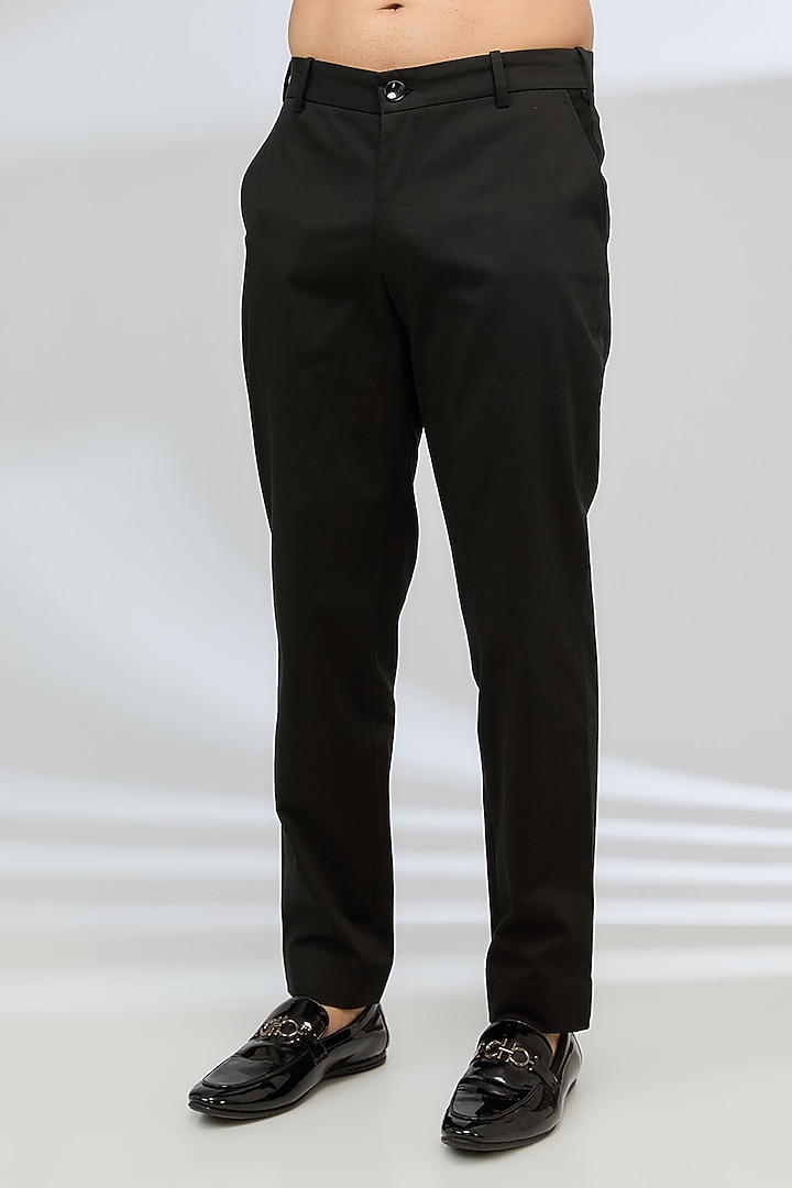 Black Matka Silk Embroidered Groom Bandhgala Set by Sahil Kochhar Men at Pernia's Pop Up Shop