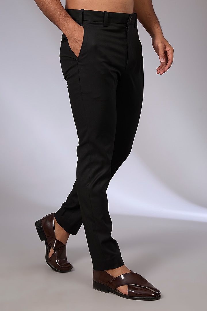 Black Raw Silk Groom Indowestern Set by Sahil Kochhar Men at Pernia's Pop Up Shop
