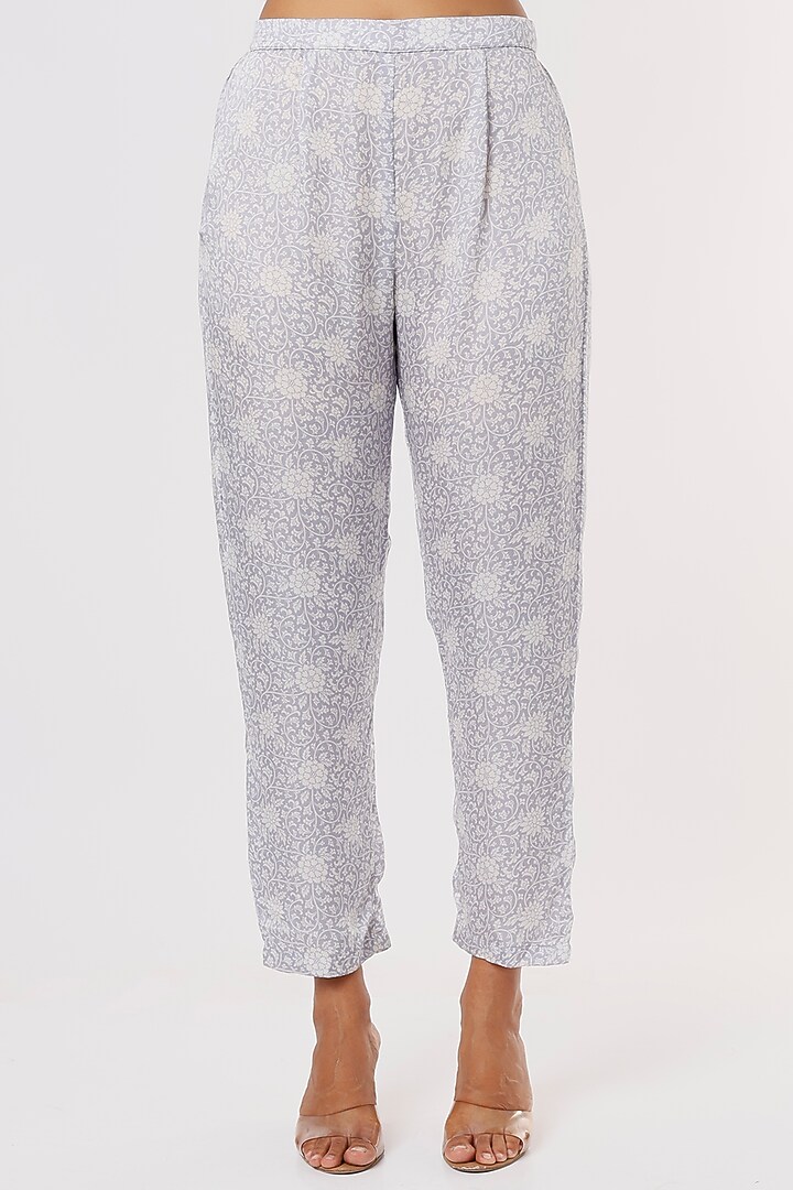 Lavender Digital Printed Pant Set by Sakshi Girri at Pernia's Pop Up Shop