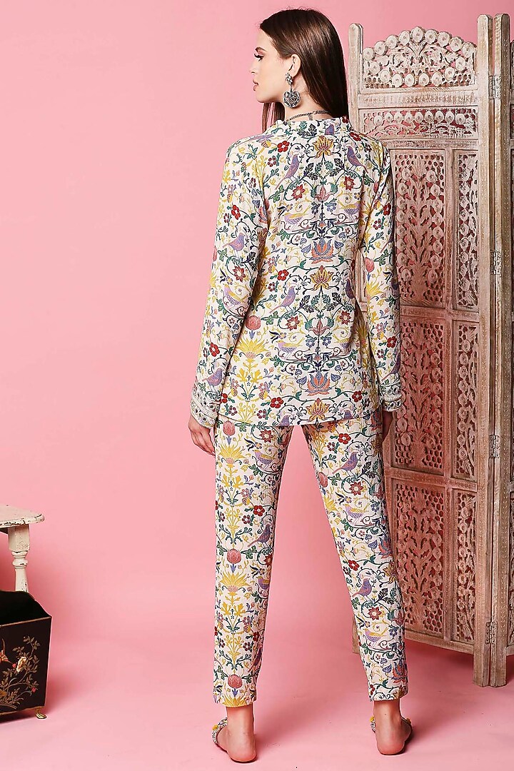 Multi Colored Printed Pant Set by Sakshi Girri at Pernia's Pop Up Shop