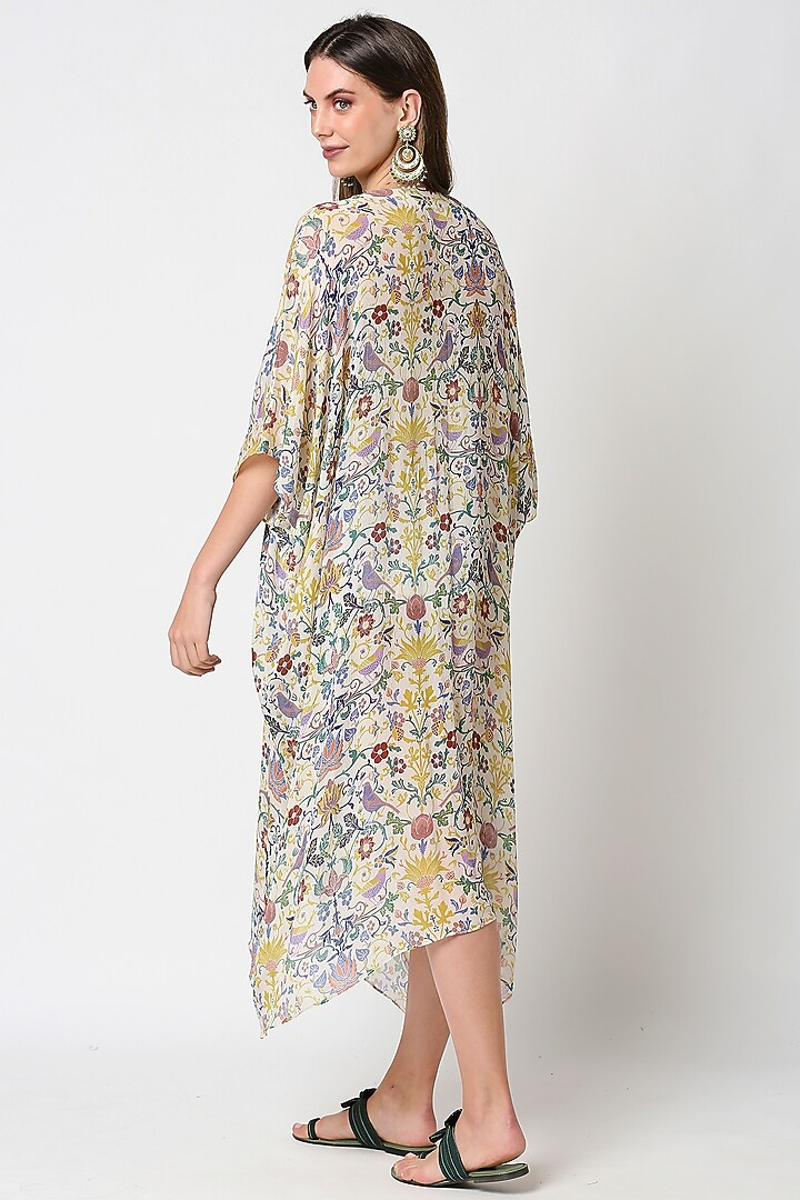 Multi Colored Printed Kaftan by Sakshi Girri at Pernia's Pop Up Shop