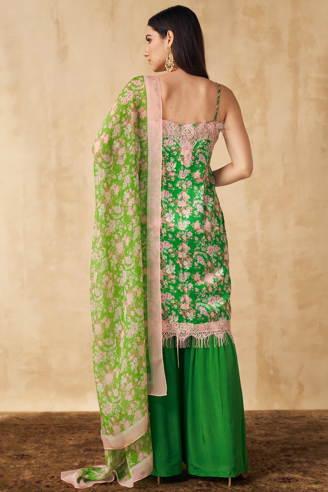 Lime Green Colour Bollywood Style Partywear Beautiful Ethnic Dress - KSM  PRINTS - 4194467