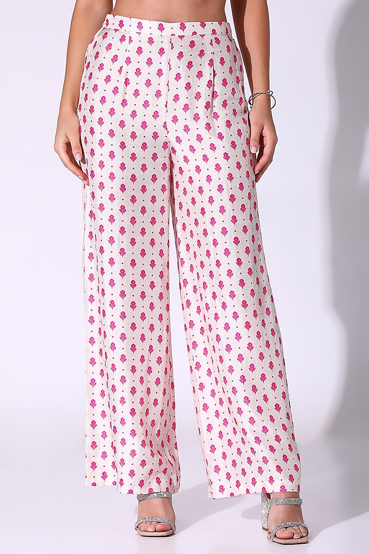 Pink Dupion Silk Embellished Co-Ord Set by Sakshi Girri at Pernia's Pop Up Shop