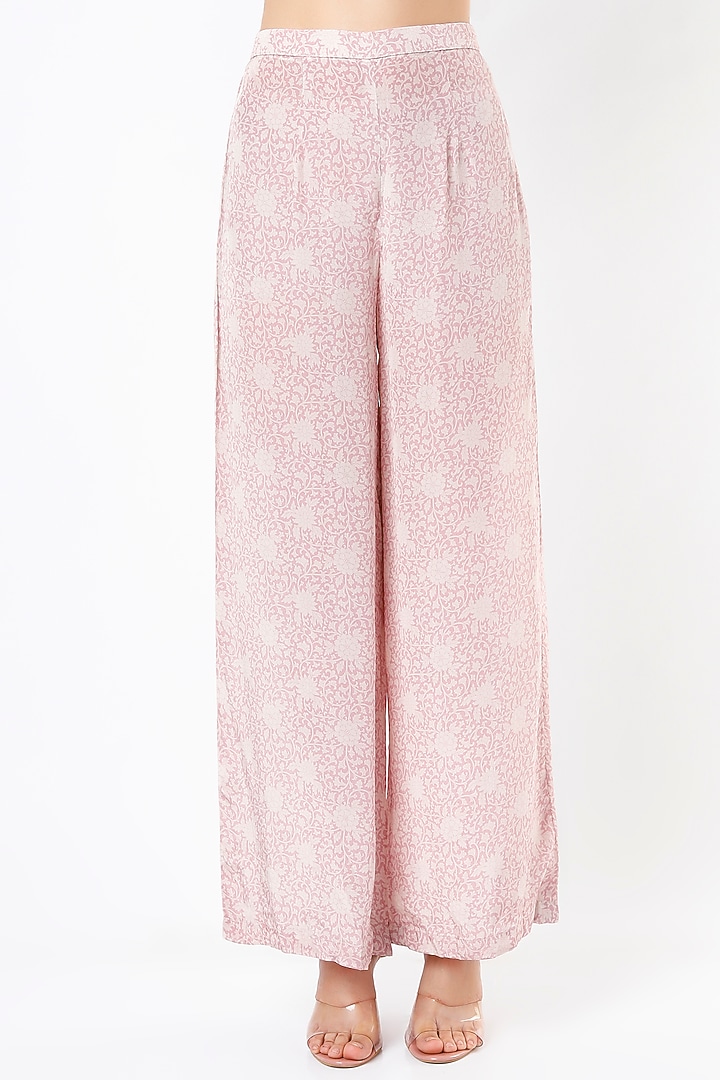 Blush Pink Printed Tunic Set by Sakshi Girri at Pernia's Pop Up Shop