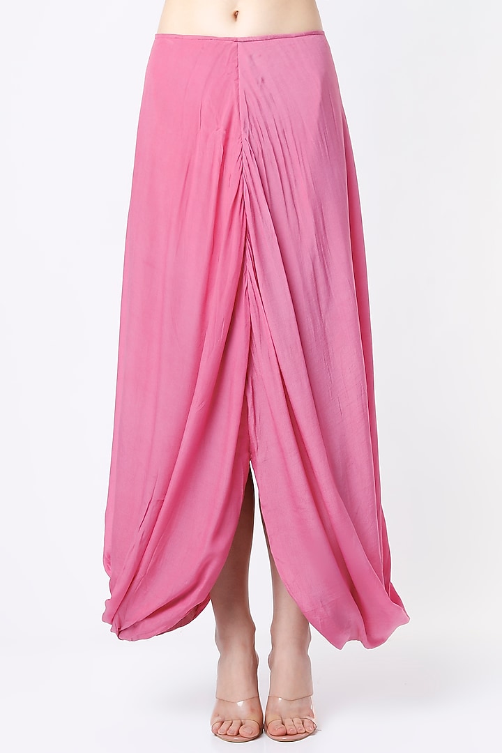 Fuchsia Embellished Jacket Set by Saloni Jain at Pernia's Pop Up Shop