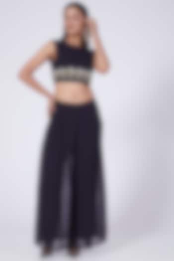 Midnight Blue Pleated Pant Set by Salt and Spring at Pernia's Pop Up Shop