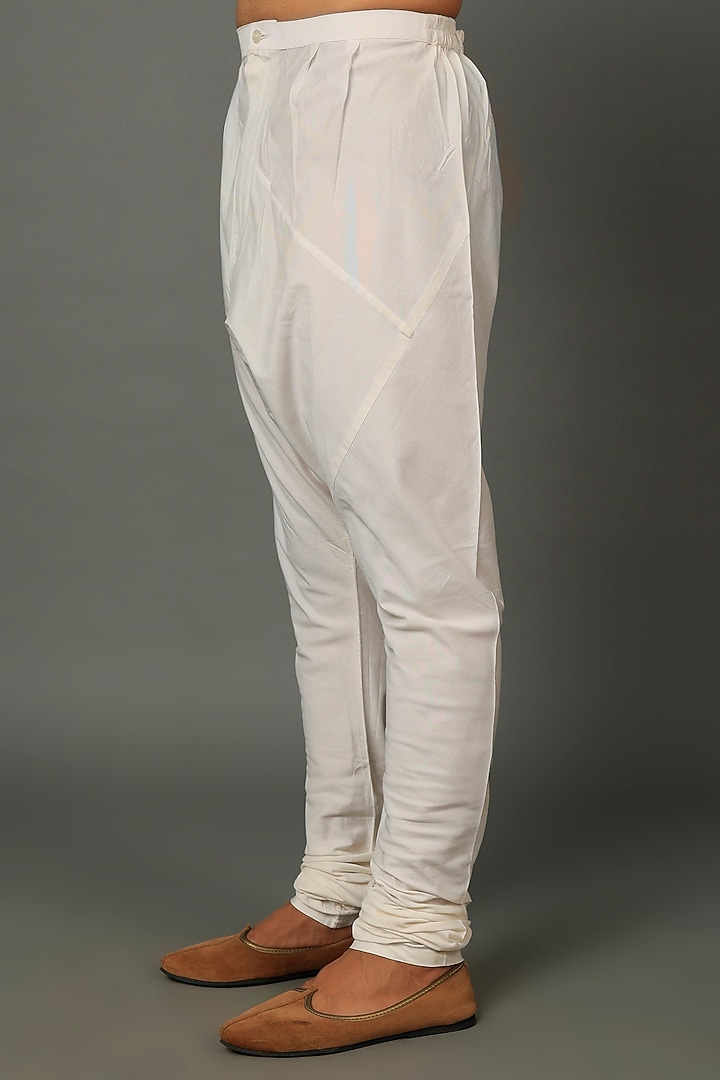 Beige Silk Kurta Set by SALVE at Pernia's Pop Up Shop