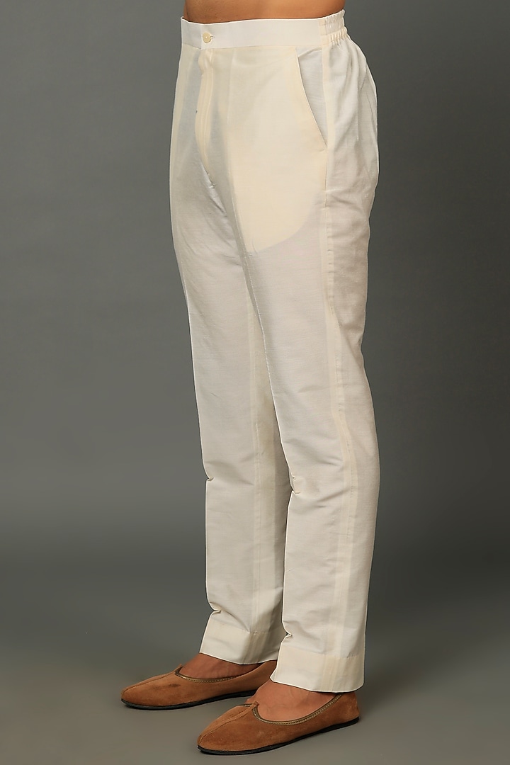 Ivory Silk Wedding Indowestern Set by SALVE at Pernia's Pop Up Shop