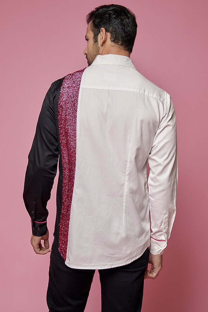 Multi-Colored Luxury Cotton Wedding Shirt by SAMEER MADAN MEN at Pernia's Pop Up Shop