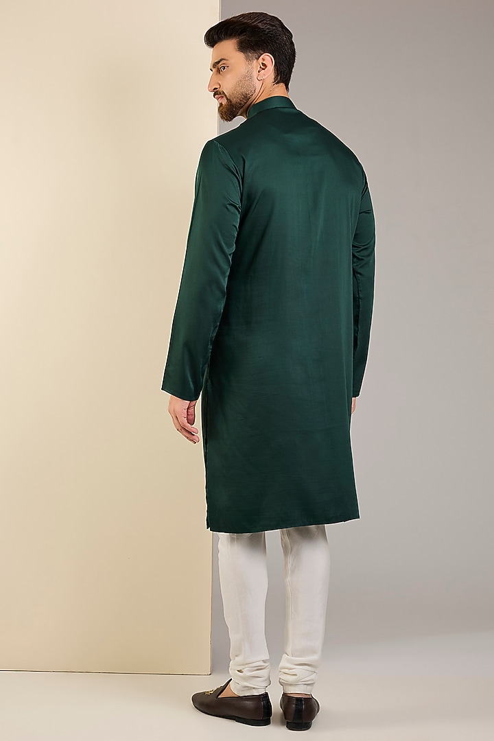 White Cotton Churidar Pants by SAMMOHAN at Pernia's Pop Up Shop