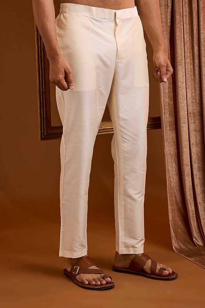 Mint Silk Kurta Set by SAMMOHAN at Pernia's Pop Up Shop