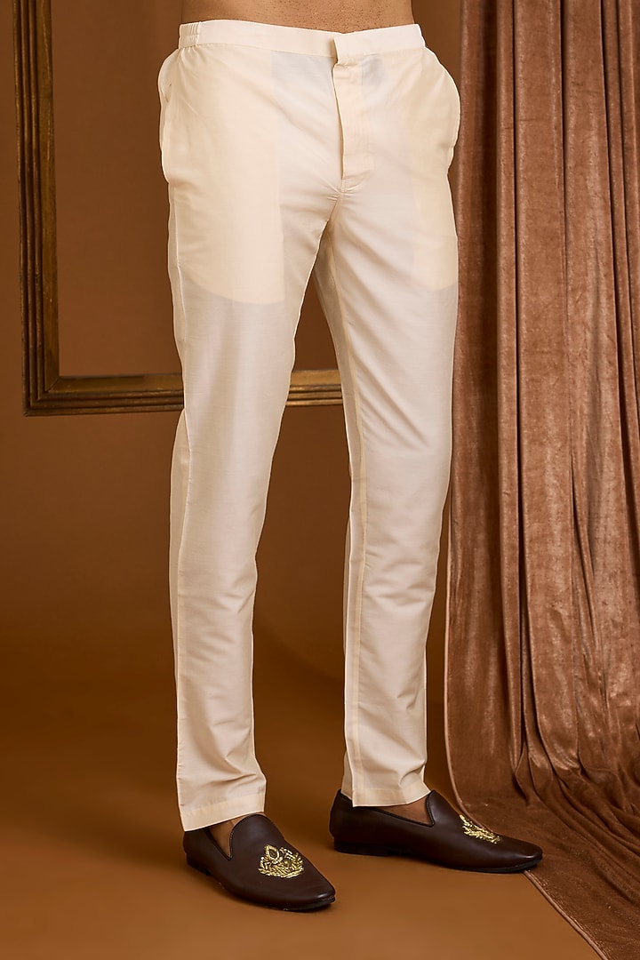 Mint Silk Groom Bandhgala Set by SAMMOHAN at Pernia's Pop Up Shop